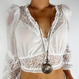 Vintage Antique Brass Pocket Watch Necklace - Steampunk Gothic Retro Jewelry